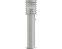 Buiten vloerlamp met sensor 60 cm roestvrijstaal zilver