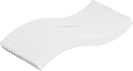 vidaXL Schuimmatras middelzacht 90x200 cm