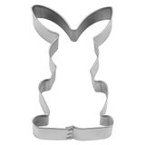 Staedter Rabbit Cookie Cutter, Sitting, Stainless Steel, Silver, 7 cm