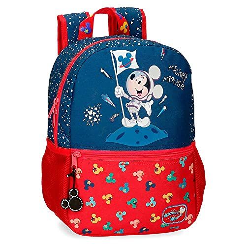 Disney Mickey on The Moon schoolrugzak, aanpasbaar aan de auto, 25 x 32 x 12 cm, polyester, 9,6 l