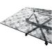 ARREDIAMOINSIEME SRL Nappe Transparente Décorée Paillettes Film Pvc Table Résistant Aux Taches Épaisse Fleurs (c) - 100x180 Cm