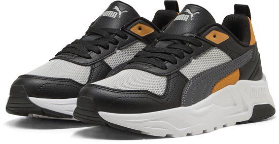 PUMA Trinity 2 LT Jr Kinderen Unisex Lage sneakers Cool Light Gray-Moody Gray-PUMA Black