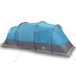 Tente tunnel 6 personnes imperméable bleu