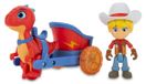 Dino Ranch figurine - Avec véhicule - Env. 7,5 cm - Dès 3 ans
