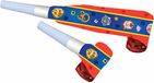 PAW Patrol Roltongen - 8 stuks - Feestdecoratie - 30cm - Blauw/Geel