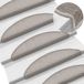 vidaXL Trapmatten 15 stuks 56x17x3 cm Taupe
