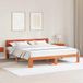 Prolenta Maison Exclusive - Bedframe in wasbruin, 200 x 200 cm, gemaakt van massief grenenhout