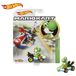 Hot Wheels Mario Kart Yoshi Standard Kart Vehicle