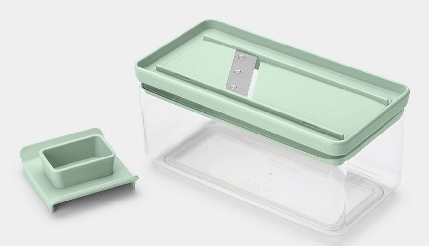 Brabantia Tasty+ Box Grater - Green, Transparent