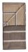 Zone Denmark Serviette de sauna 70 x 140 cm Coton Taupe/Camel/Sky Blue