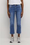 Kaffe Korte damesjeans Sinem Blauw Katoen Regular Fit Maat 44