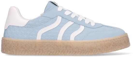 No Stress Dames Blauwe Leren Sneakers Maat 39