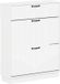 vidaXL Schoenenkast HOORN 78 x 24 x 100 cm Bewerkt hout Wit