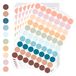 AiQInu Bollini Kleurrijke stickers, 1400 stuks, 25 mm