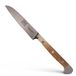 GÜDE Solingen ALPHA VAT EIKEN Groentemes gesmeed, 9 cm, vaten eikenhout, dubbele bolster, Handgemaakt Duitsland
