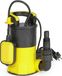 Wiltec pompe immergée avec flotteur, 900 W, pompe d'aspiration plate jusqu'à 1 mm, pompe d'eau profonde avec une hauteur de refoulement de 9 mètres et une profondeur d'immersion maximale de 7 mètres, pompe d'aspiration plate pour eau claire