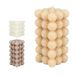 BUBBLE Kroonkaars, kubus, 3 verschillende kleuren, 5,5 x 5,5 x 12 cm