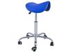 QUIRUMED Kruk Pony 5 wielen chroom sokkel blauw