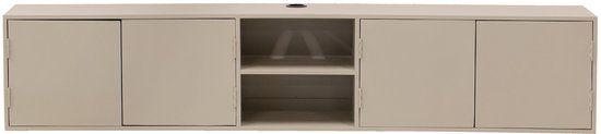 Giga Meubel Tv-Meubel Loiza - Mangohout - Taupe - 200cm