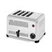 VERTES Gastro Toaster, 4 schijven, elektrisch, 2300W, roestvrij staal