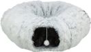 Trixie Harvey Pluche Speeltunnel/Donut Wit/Grijs 160x25 cm