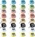 Bol Minuterie numérique - Petites minuteries - Cuisine et pâtisserie - Grands chiffres - 32 pièces - Multicolore