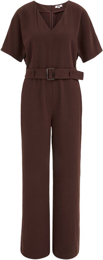 WE Fashion Dames jumpsuit met ceintuur