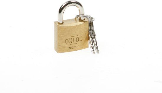 Oxloc Hangslot GS - Messing - 30 mm