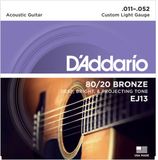 D'Addario EJ13 Bronzen Westernsnaren (11-52) Custom Light