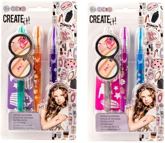 Create it! Tattoo geurpen It set van 3