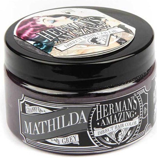 Hermans Amazing Haircolor Mathilda Granny Grey Semi-Permanent Hair Dye - 115ml