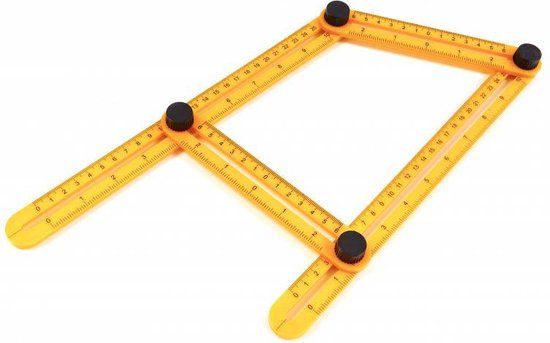 HBM multifunctionele vierzijdige hoek meter, universele hoekmeter
