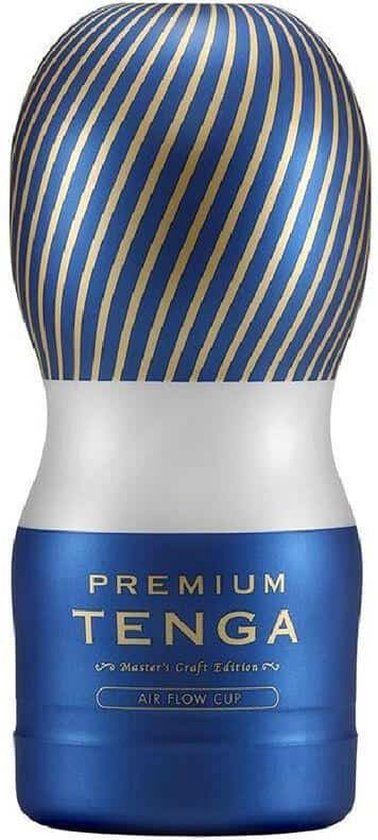 Tenga - Premium Air Flow Cup - Blauw/Goud - 15 cm - Mannen