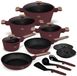BerlingerHaus Pannenset Nordic Mat Bordeaux 11-Delig