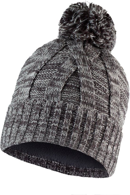 BUFF® Knitted & Fleece Band Hat BLEIN GREY - Kids - Unisex - Grijs - 94 g