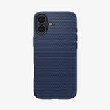 Spigen Liquid Air Coque pour iPhone 16 - Bleu Marine