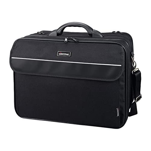Lightpak FB2046075 - fixbag multifunctionele tas CORNICHE met Klickfix compacte tas rail voor fiets, notebooktas voor 17" notebooks van polyester, laptoptas ca. 33,5 x 43 x 22 cm, zwart