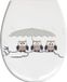 Ruby abattant de WC Duroplast taupe 37x45 cm