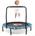 Trampoline d'intérieur avec système de bungee pliable et barre de sécurité
