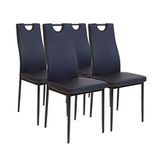 albatros eetkamerstoelen SALERNO - Set van 4 - Zwart