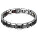 Mendes Keramieken Heren Armband Magnetische Power Zilver Zwart