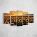 Homemania Muurfoto, motief: bloemen, 5, natuur en landschap, voor woonkamer, meerkleurig, 100 x 3 x 60 cm, HM205PKNV-198, polyester, hout