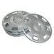 Skoda 5JA071454 wieldoppen (4 stuks) wieldoppen Metis 14 inch wieldoppen, voor 5Jx14 stalen velgen, zilver
