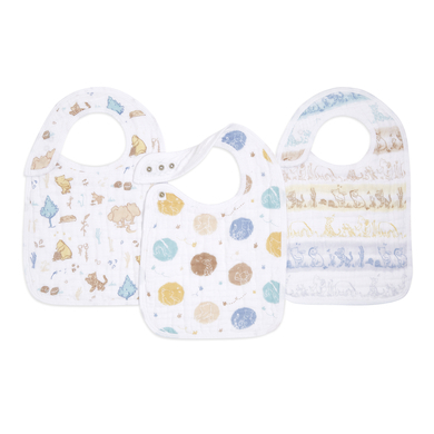 ADEN aden + anais™ katoenen mousseline slabbetje Winnie de Poeh 3-pack