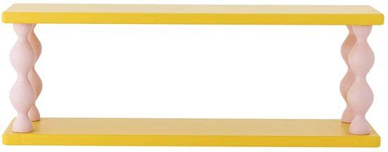 Bloomingville Wandplank Bibiola Geel