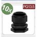 Quadrios 24CA381 Wartel PG13.5 Polyamide Zwart 10 stuk(s)