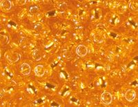 Japanse rocaillekralen zilver oranje, 2,2 mm 11/0, 100 g