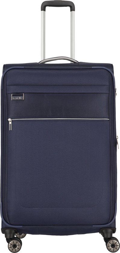 Travelite Miigo 4 Wiel Trolley L Expandable - Navy/Outerspace - 77cm - Softcase