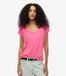 Superdry Studios T-shirt met ronde hals voor dames - Azalea Pink - Maat UK10/EU38