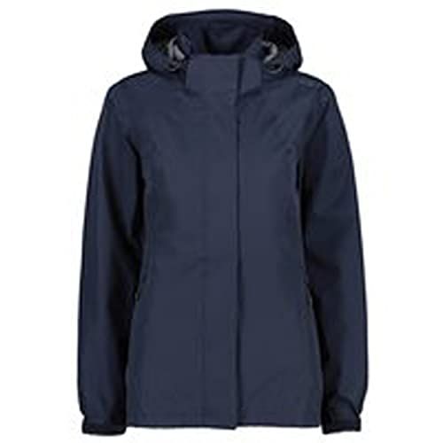 CMP Jas met capuchon met ventilatie, zwart-blauw, D50 - 8059342174414